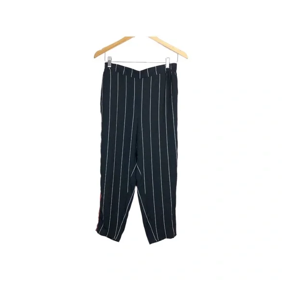 Ett:Twa Anthropology Navy White Striped Elastic Waistband Size Small - Picture 3 of 7